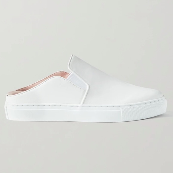 Porte & Paire White Backless Slip on Sneakers (exclusive to Net a Porter) - Picture 5 of 16